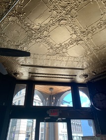 Harvey's metal ceiling
