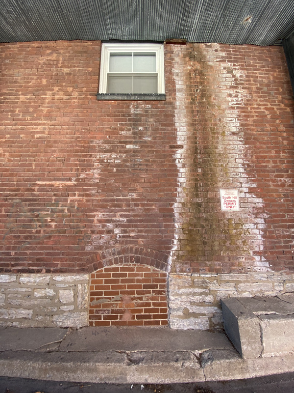 Exterior, brick detail