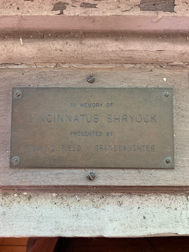 Cincinnatus Shyrock plaque